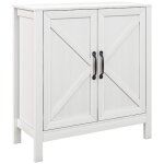 Meuble de rangement - homcom - buffet avec 2 portes et �tag�re r�glable en hauteur - charme et moderne ...