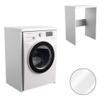 Meuble de rangement pour machine  laver lucy - fonctionnel et organisationnel - blanc - 66 x 915 x 50 ...