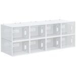 Meuble de rangement modulable 8 cubes empilables - homcom - meuble à chaussures vêtements livres jouets ... Meuble de rangement modulable 8 cubes empilables - homcom - meuble à chaussures vêtements livres jouets ...