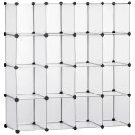 Meuble de rangement modulable - homcom - 16 cubes - meuble à chaussures vêtements livres jouets - blanc ... Meuble de rangement modulable - homcom - 16 cubes - meuble à chaussures vêtements livres jouets - blanc ...