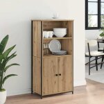 Meuble de rangement - mothinessto - haut armoire - ch�ne artisanal - 2 portes - 62 x 36 x 1215 cm