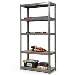 Meuble rangement multi - usage costway charge 875 kg 5 tagres ajustables tagre de garage pour atelier ...