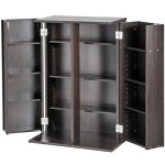Meuble de rangement multimdia - duoku - meuble dvd - 12 compartiments - tagres rglables - expresso ...