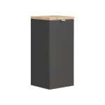 Meuble de rangement nalya 35 cm ? gris anthracite et ch�ne clair ? style design