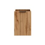 Meuble de rangement noxera ? 40 cm ? avec panier � linge ? coloris ch�ne wotan ? meuble suspendu