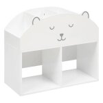 Meuble rangement 2 cases enfant ourson atmosphera