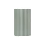 Meuble de rangement salle de bain elvina ? 1 porte ? h57 cm ? vert sauge pastel ? meuble suspendu