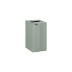 Meuble de rangement salle de bain elvina ? 1 porte ? h57 cm ? vert sauge pastel ? suspendu