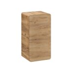 Meuble de rangement salle de bain erbano ? 1 porte ? coloris ch�ne clair ? compact et suspendu