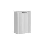 Meuble de rangement salle de bain noxera ? avec panier  linge ? coloris blanc mat ? 40 cm ?  suspendre ...