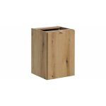 Meuble de rangement salle de bain vano ? panier  linge ? chne ? l40  p39  h57 cm ?  suspendre