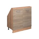 Meuble de rangement sous pente rion avec 2 portes sonoma / ch�ne dor� ch�ne de force dor� vicco 2