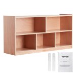 Meuble de rangement - vevor - pour enfants 2 niveaux bibliothque  5 cases - pour maison salle de classe ...