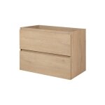 Meuble de salle de bain 80 cm ch�ne clair 80 x 607 x 46 cm