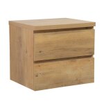 Meuble de salle de bain angela 60cm - chene ? armoire de rangement