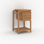 Meuble de salle de bain en bois de teck 50 cm - lucette - rendez - vous dco