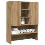 Meuble de salle de bain - chne artisanal - 705x255x90 cm - 2 portes - design contemporain