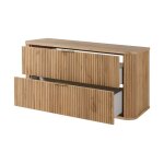 Meuble de salle de bain ch�ne craft avec poign�e dor�e 415 x 120 x 517 cm