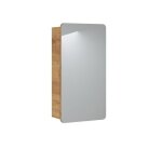 Meuble salle de bain erbano ? ch�ne clair ? 40x75 cm ? 1 porte avec miroir ? � suspendre