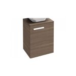 Meuble de salle de bain - jacob delafon - 45 cm - noyer clair - suspendu - contemporain