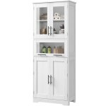 Meuble salle de bain - promiracal - portes verre + �tag�res amovibles - support 45kg - surface imperm�able ...