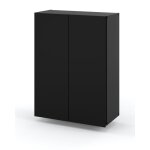 Meuble de salle de bain suspendu noir 60 cm colonne de salle de bain meubles de salle de bain