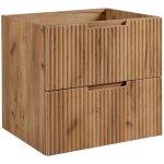 Meuble de salle de bain suspendu sous vasque vena chne 60 cm