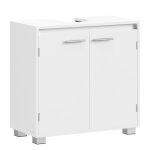 Meuble sous lavabo 2 compartiments derrière les portes pour lavabo sans colonne avec pieds 30 x 60 x ... Meuble sous lavabo 2 compartiments derrière les portes pour lavabo sans colonne avec pieds 30 x 60 x ...