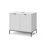 Meuble sous - lavabo eliza 70x63cm avec 2 portes blanc vicco