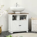 Meuble sous lavabo salle de bain meuble sous vasque - niche et placard � portes doubles 60 x 30 x 60 ...