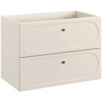 Meuble sous lavabo suspendu donna sand beige 80 cm Meuble sous lavabo suspendu donna sand beige 80 cm
