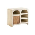 Buffet en bois dacacia et bois effet b�ton dalva