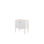 Meuble sous vasque elisabeth 80 cm 2 portes bois de pin