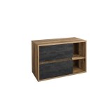 Meuble sous vasque havana concrete 100 cm 2 tiroirs 2 étagères Meuble sous vasque havana concrete 100 cm 2 tiroirs 2 étagères
