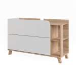 Meuble sous vasque karen 100x65cm avec 2 tiroirs sonoma / blanc vicco