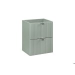 Meuble sous vasque line reed green / sauge 50 cm 2 tiroirs