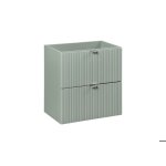 Meuble sous vasque line reed green / sauge 60 cm 2 tiroirs