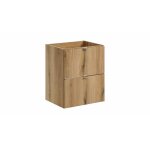Meuble sous vasque nova oak 50 cm 2 tiroirs