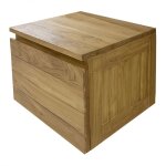 Meuble sous vasque salle de bain en teck massif doro - 50 x 55 x 40 cm - c - négoce Meuble sous vasque salle de bain en teck massif doro - 50 x 55 x 40 cm - c - négoce