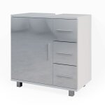 Meuble sous vasque simple ilias 60x60. 8cm blanc haute brillance vicco Meuble sous vasque simple ilias 60x60. 8cm blanc haute brillance vicco