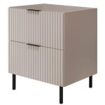 Meuble de salle de bain sur pieds sous vasque flow ? cachemire ? 60 cm