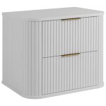 Meuble sous vasque  suspendre glamour blanc 60 cm