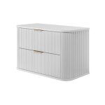 Meuble sous vasque  suspendre glamour blanc 80 cm