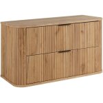 Meuble sous vasque � suspendre glamour ch�ne craft dor 100 cm