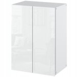Meuble suspendu de salle de bain - �tag�re blanche brillante pour lave - linge armoire murale de salle ...