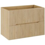 Meuble suspendu sous lavabo nordic chêne cremona 80 cm Meuble suspendu sous lavabo nordic chêne cremona 80 cm