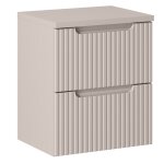 Meubles suspendu sous vasques avec tiroirs nova cachemire 50 cm et le plan cachemire