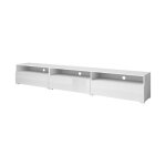 Meuble tv 1 tiroir petits - meubles - sloan - 270 x 41 x 42cm - blanc