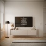 Meuble tv 3 portes ? tovi ? cachemire / couleur ch�ne lindberg? 175 cm