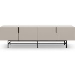 Meuble tv 4 portes beige 200 cm - clea Meuble tv 4 portes beige 200 cm - clea